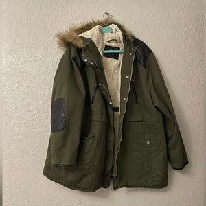 Size 4 Torrid Army Green Coat